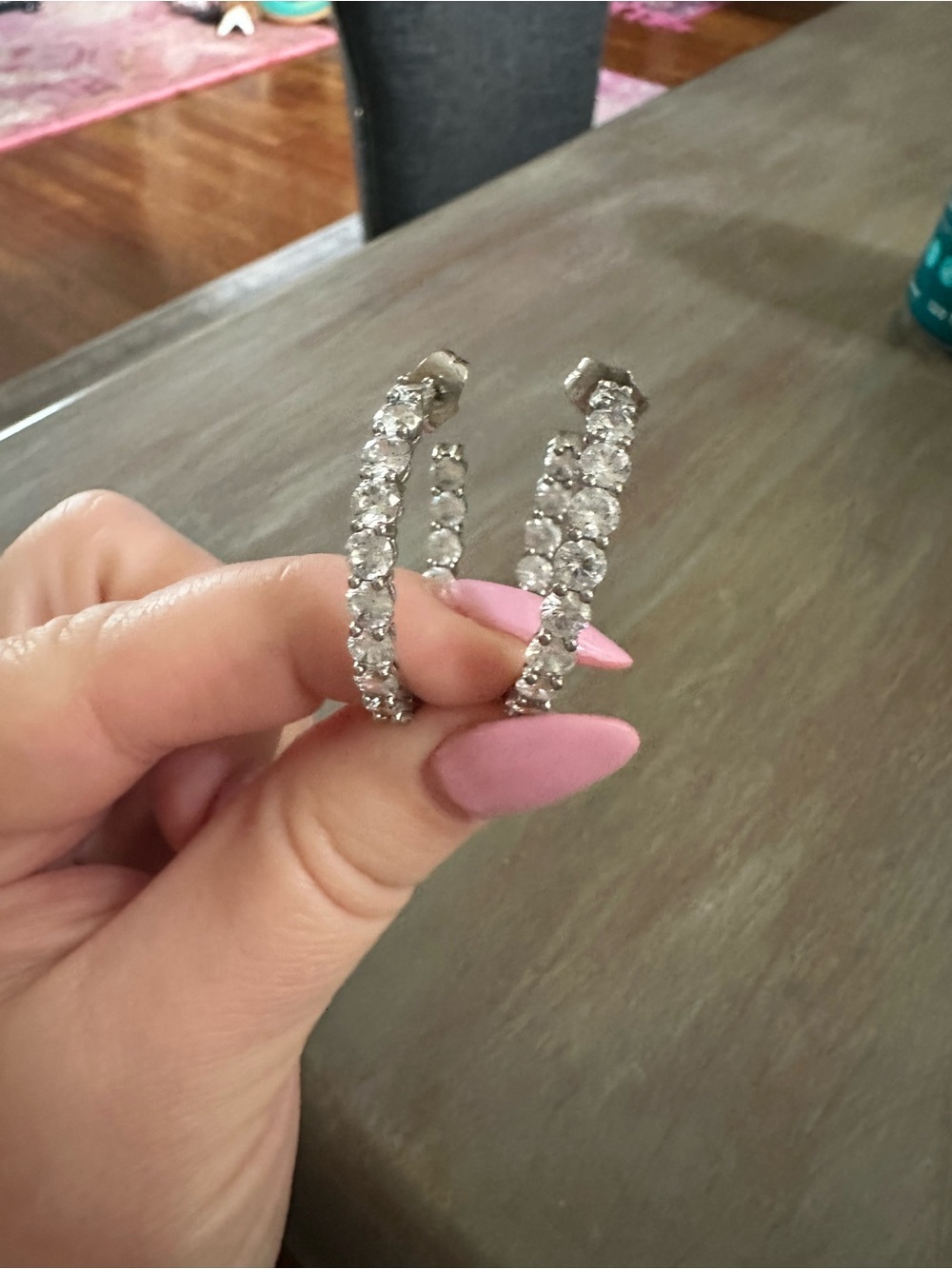 Rhinestone hoops